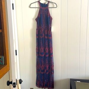 Altar’d state beautiful blue floral maxi dress.